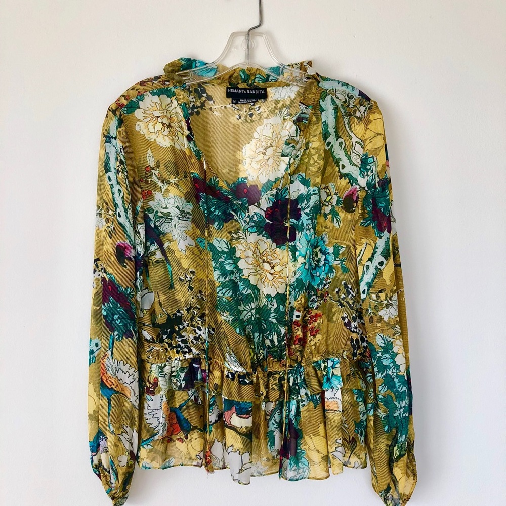 Hemant & Nandita Keystone Silk Blouse